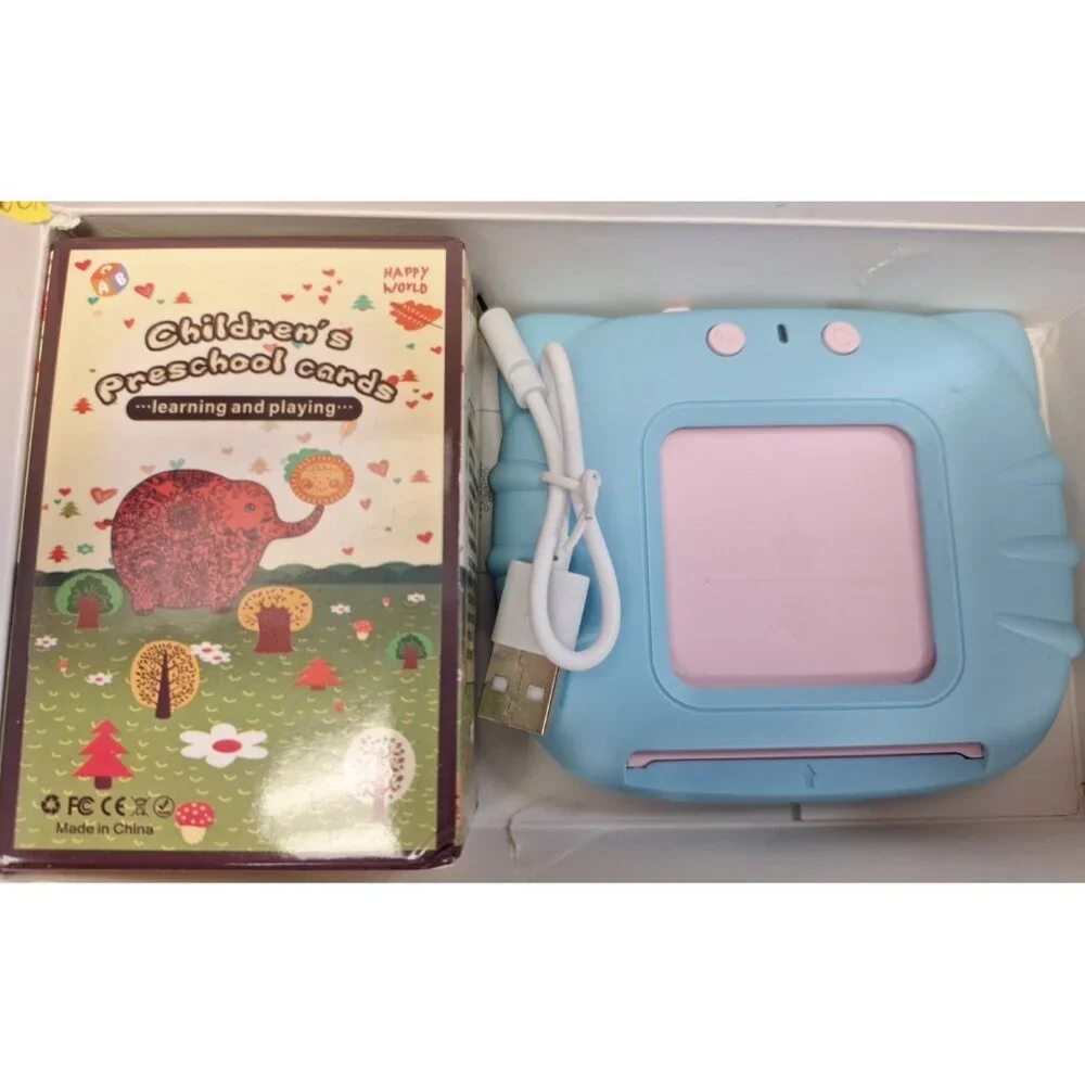 Card Early Education Device New With charger, holder and cards Speaks The Words